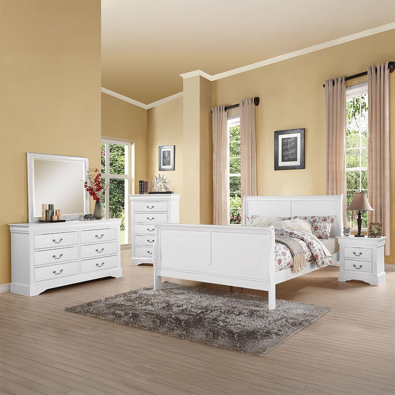 Acme Furniture Louis Philippe III Queen Sleigh Bed 24500Q IMAGE 3