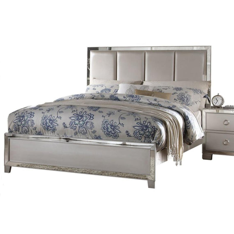 Acme Furniture Voeville II Queen Upholstered Panel Bed 24830Q IMAGE 1