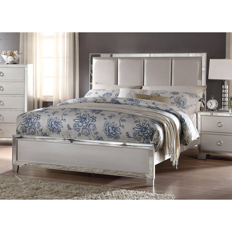 Acme Furniture Voeville II Queen Upholstered Panel Bed 24830Q IMAGE 2