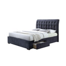 Acme Furniture Drorit King Upholstered Platform Bed with Storage 25677EK IMAGE 1