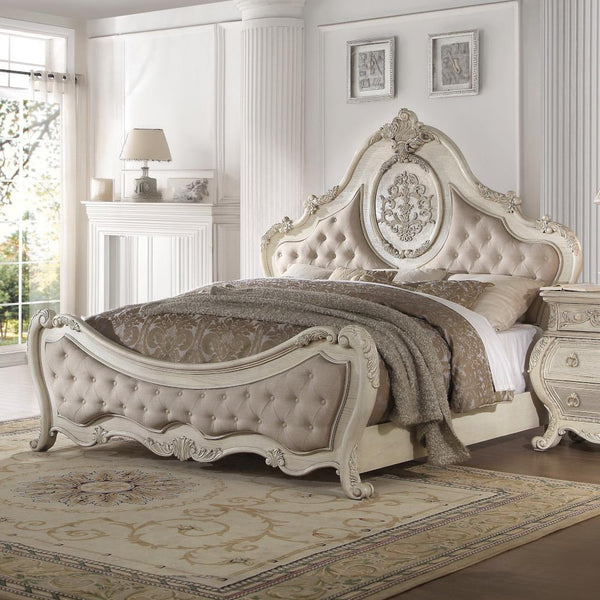 Acme Furniture Ragenardus California King Upholstered Panel Bed 27004CK IMAGE 1