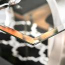 Furniture of America Nova Dining Table with Glass Top and Pedestal Base CM3728T-TABLE IMAGE 4