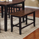 Furniture of America Dover Counter Height Bench CM3326BC-PBN IMAGE 2