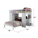 Acme Furniture Freya 37145 Twin Loft Bed with Storage IMAGE 4
