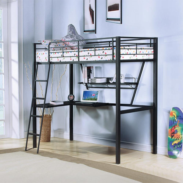 Acme Furniture Senon 37275 Loft Bed with Desk IMAGE 1