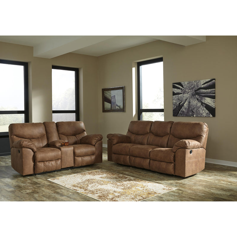  Signature Design by Ashley Boxberg Reclining Leather Look Sofa 3380288 IMAGE 4