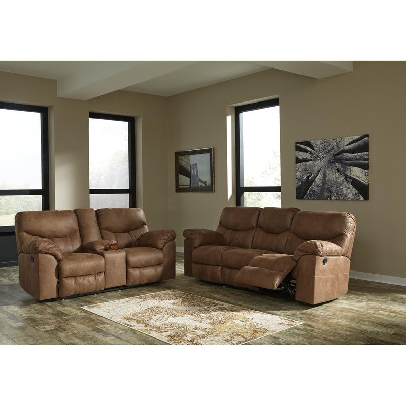  Signature Design by Ashley Boxberg Reclining Leather Look Sofa 3380288 IMAGE 5