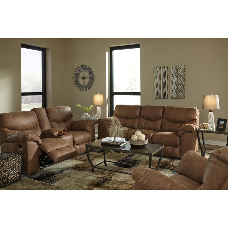  Signature Design by Ashley Boxberg Reclining Leather Look Sofa 3380288 IMAGE 6
