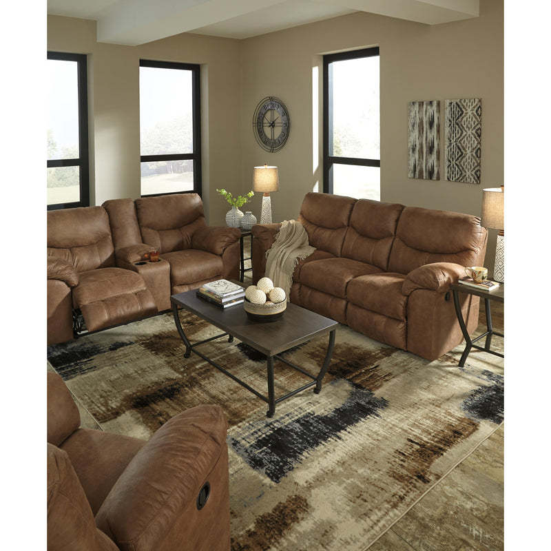 Signature Design by Ashley Boxberg Reclining Leather Look Sofa 3380288 IMAGE 7