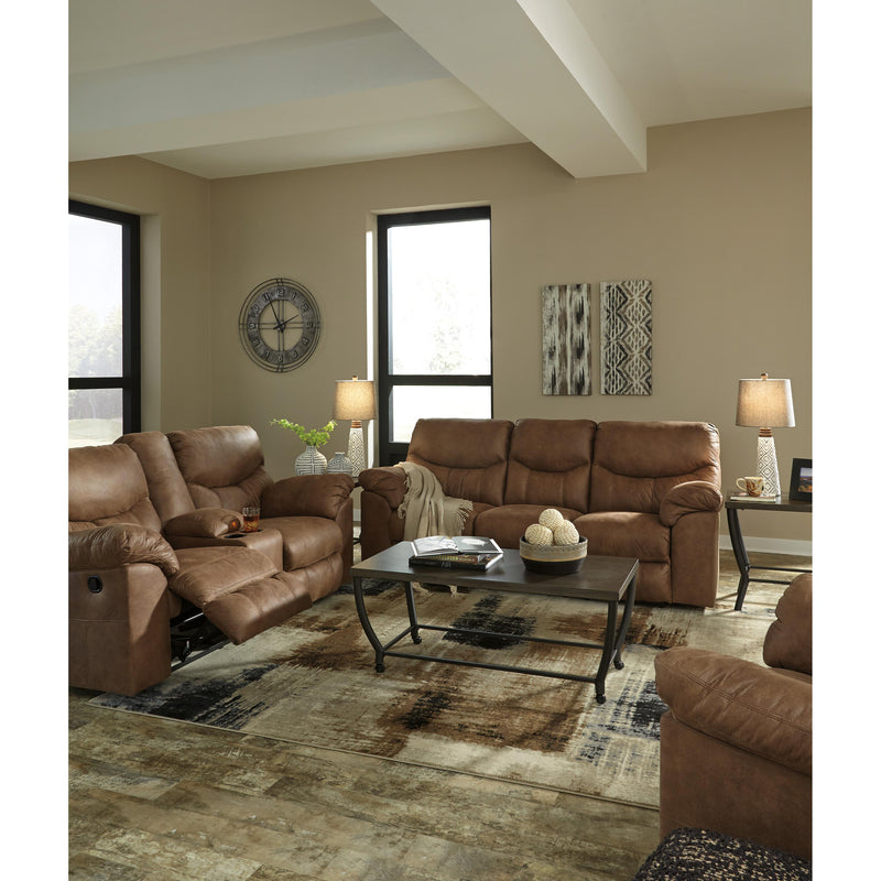  Signature Design by Ashley Boxberg Reclining Leather Look Sofa 3380288 IMAGE 8