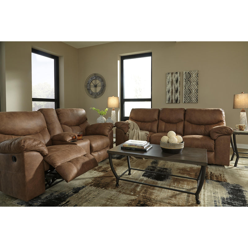  Signature Design by Ashley Boxberg Reclining Leather Look Sofa 3380288 IMAGE 9