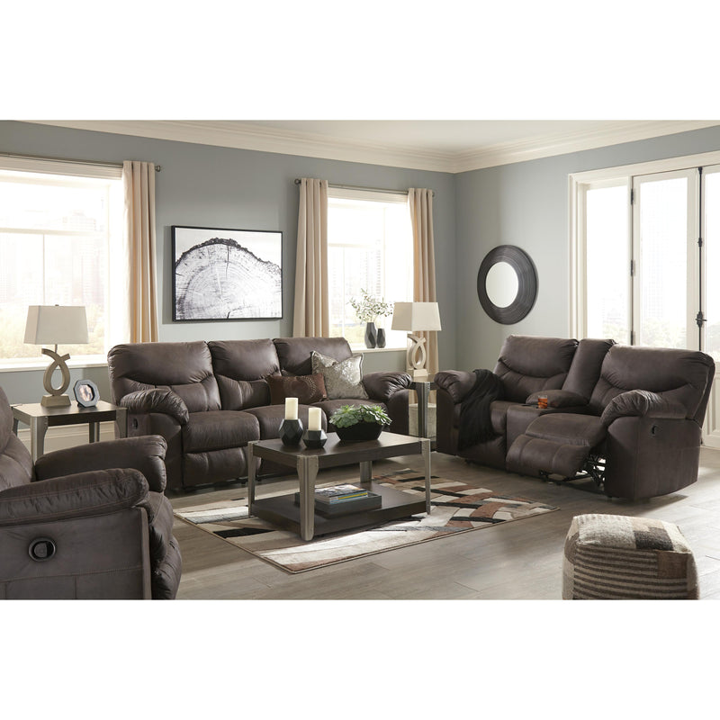  Signature Design by Ashley Boxberg Reclining Leather Look Sofa 3380388 IMAGE 10