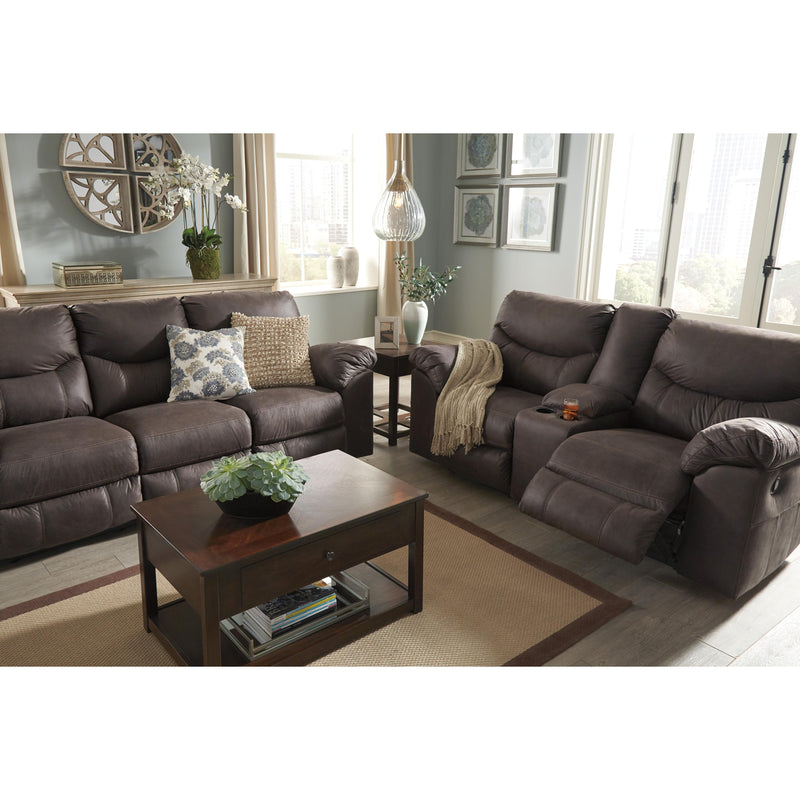  Signature Design by Ashley Boxberg Reclining Leather Look Sofa 3380388 IMAGE 7