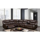 Furniture of America Pollux CM6982BR Sectional IMAGE 1