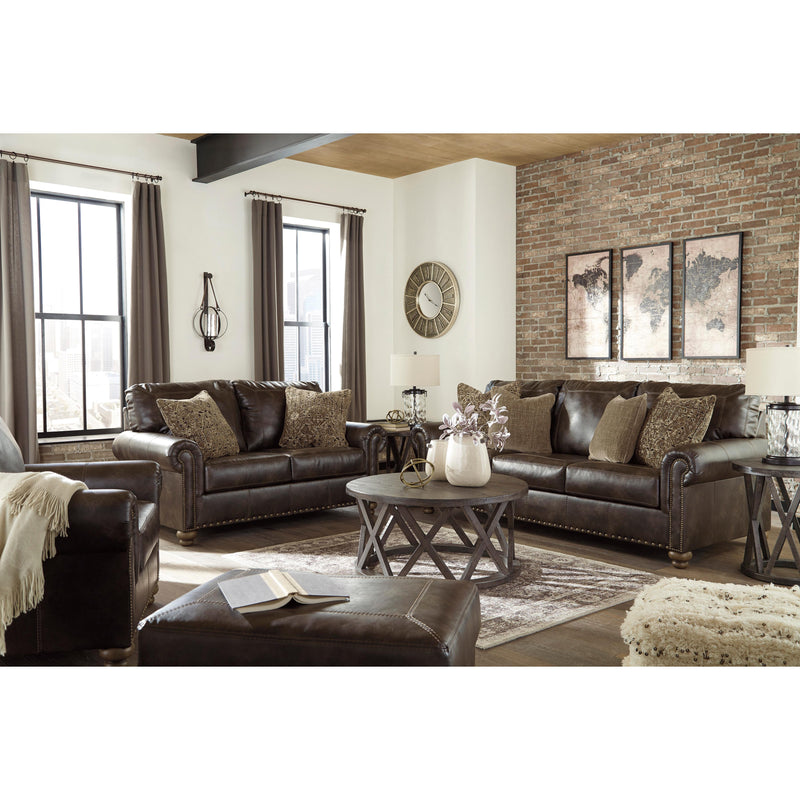  Signature Design by Ashley Nicorvo Stationary Leather Look Sofa 8050538 IMAGE 10