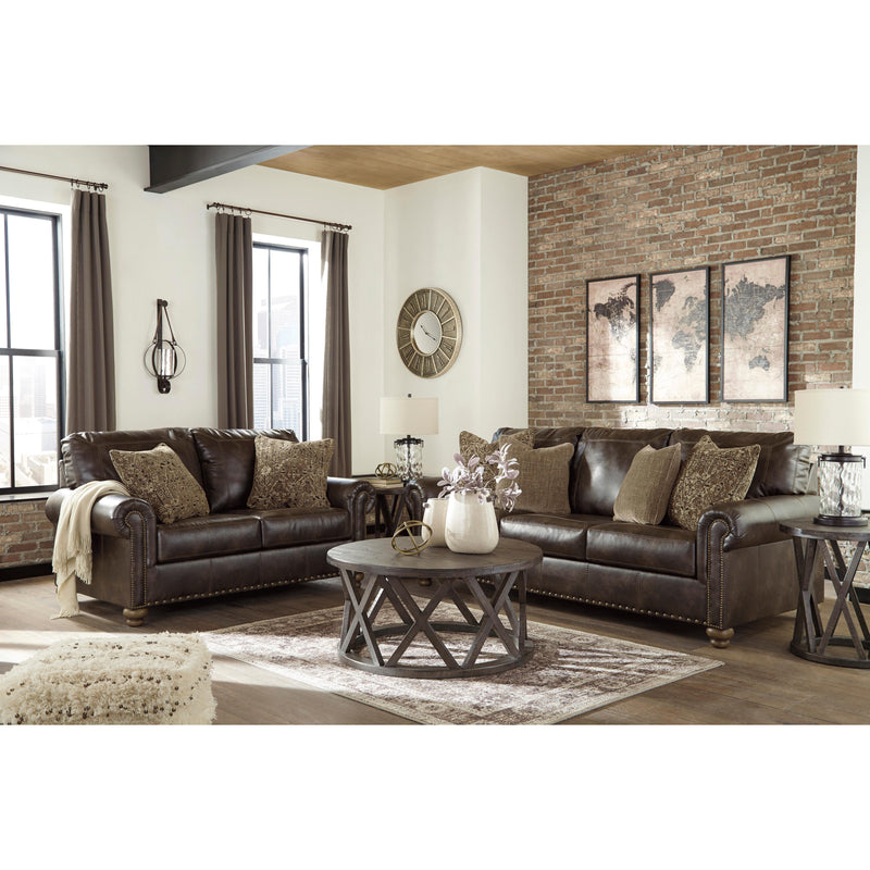  Signature Design by Ashley Nicorvo Stationary Leather Look Sofa 8050538 IMAGE 8