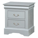 Acme Furniture Louis Philippe 2-Drawer Nightstand 26733 IMAGE 2