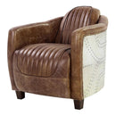 Acme Furniture Brancaster Stationary Leather Chair 53547 IMAGE 2