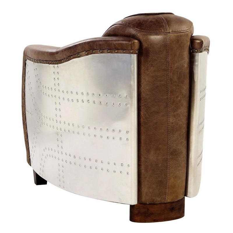 Acme Furniture Brancaster Stationary Leather Chair 53547 IMAGE 5
