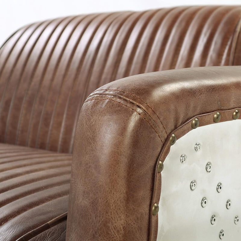 Acme Furniture Brancaster Stationary Leather Chair 53547 IMAGE 9