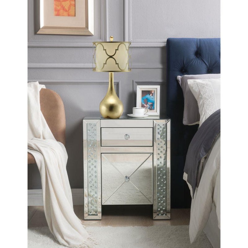Acme Furniture Nysa 2-Drawer Nightstand 97026 IMAGE 2