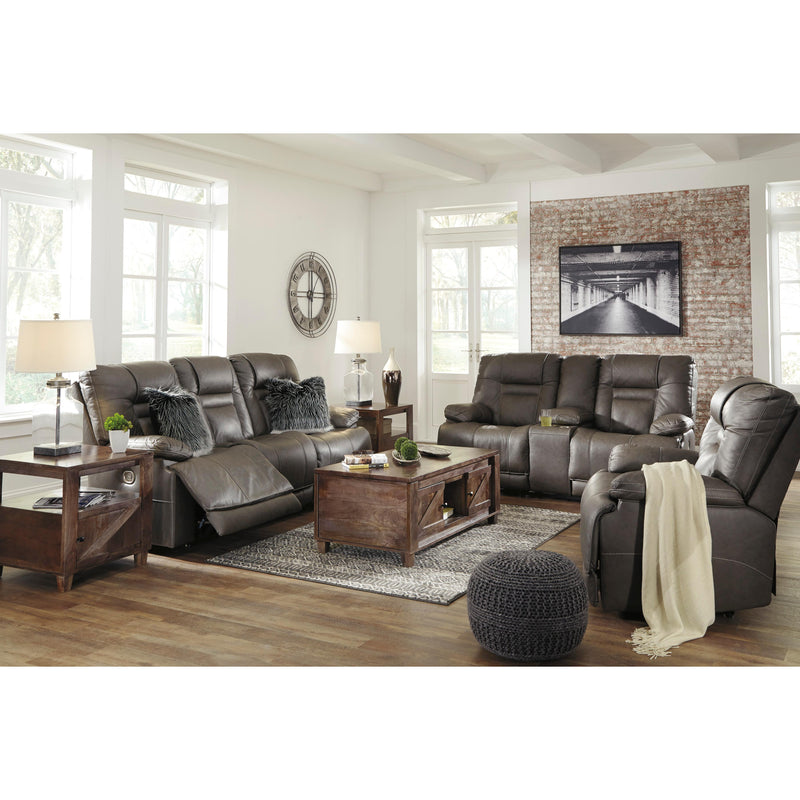  Signature Design by Ashley Wurstrow Power Leather Match Recliner U5460213 IMAGE 12