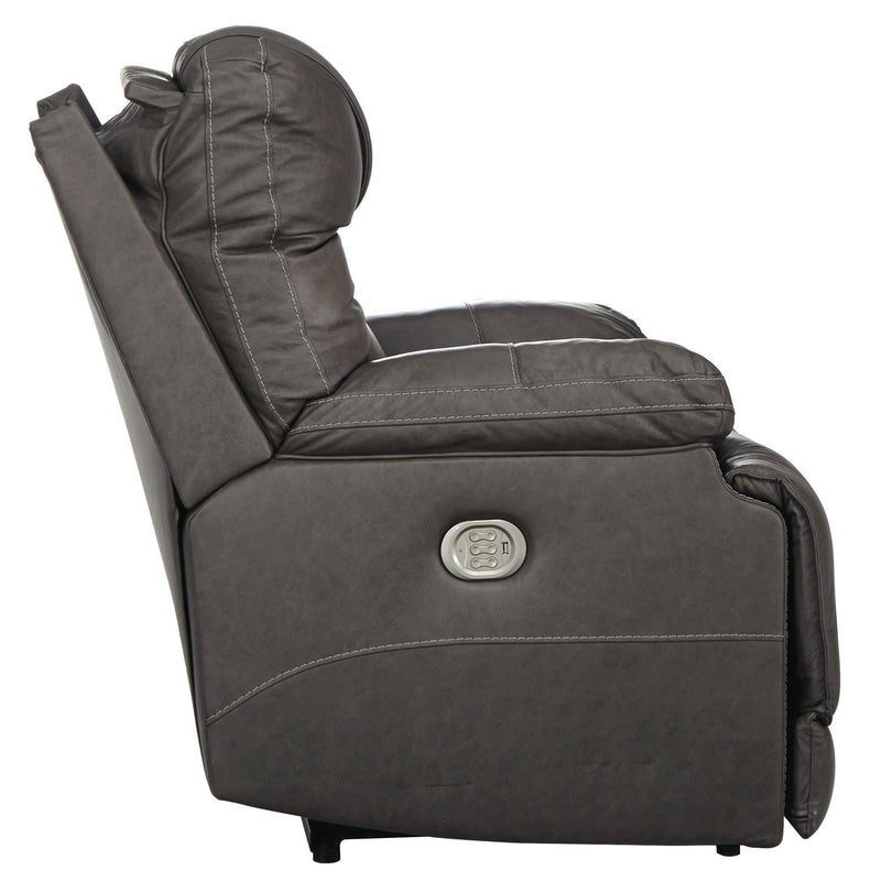  Signature Design by Ashley Wurstrow Power Leather Match Recliner U5460213 IMAGE 3