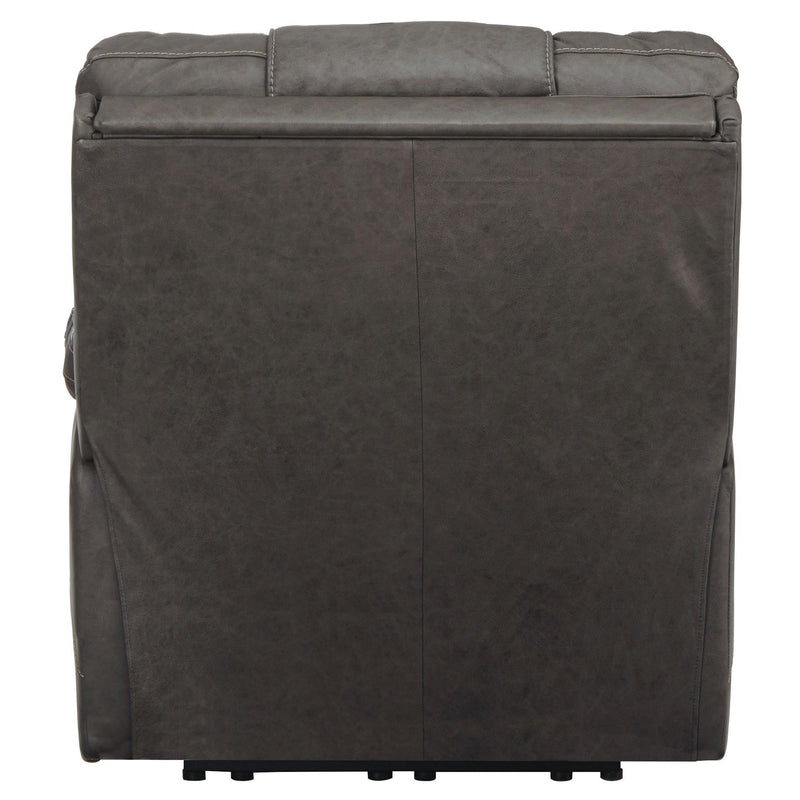  Signature Design by Ashley Wurstrow Power Leather Match Recliner U5460213 IMAGE 4