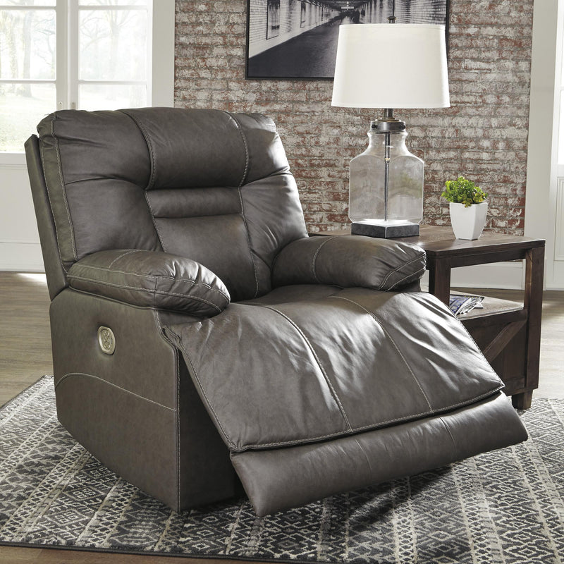 Signature Design by Ashley Wurstrow Power Leather Match Recliner U5460213 IMAGE 6