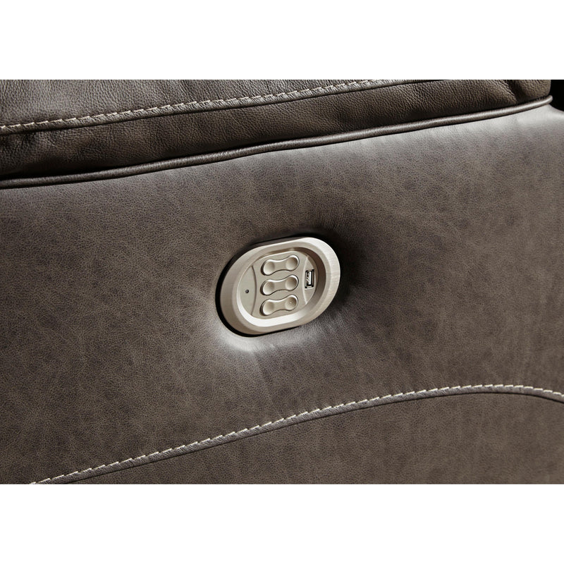  Signature Design by Ashley Wurstrow Power Leather Match Recliner U5460213 IMAGE 7