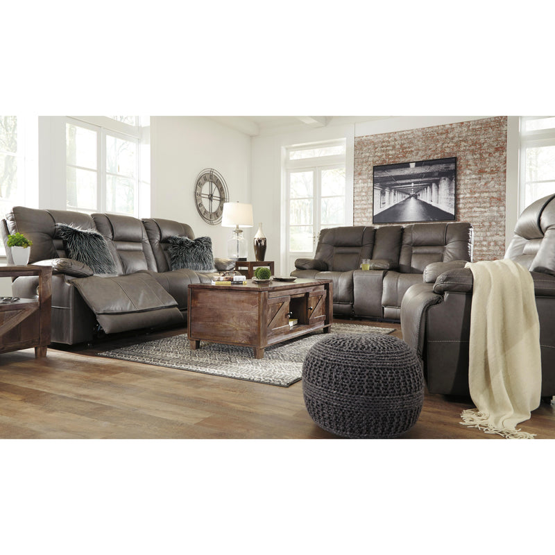  Signature Design by Ashley Wurstrow Power Reclining Leather Match Sofa U5460215 IMAGE 10