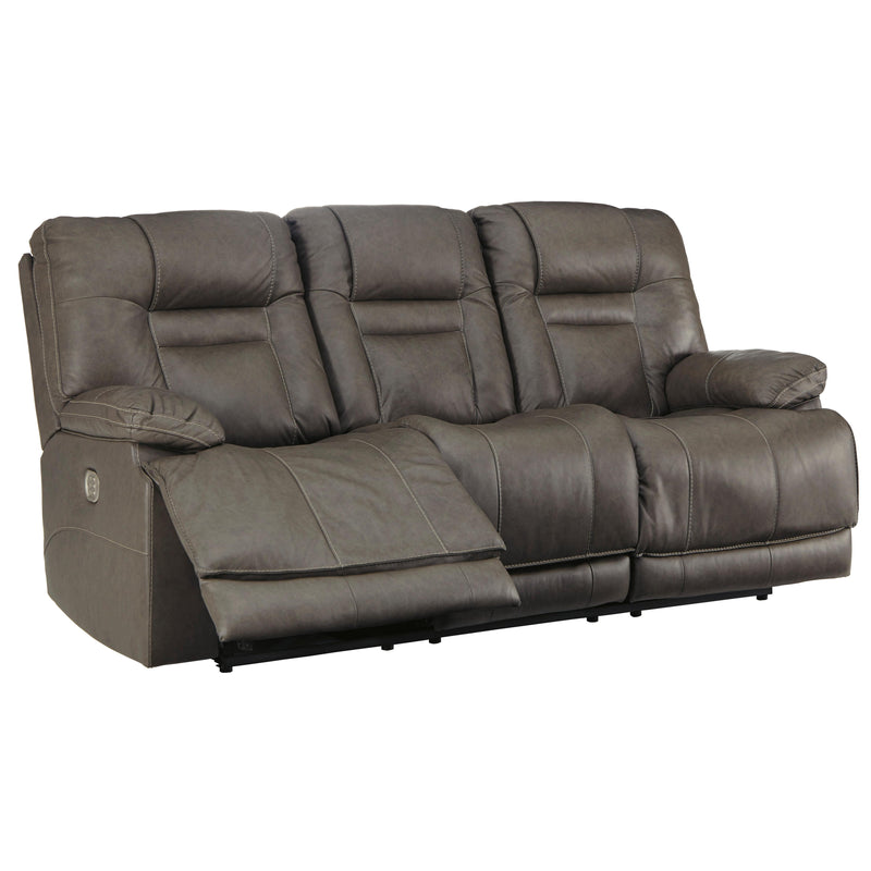  Signature Design by Ashley Wurstrow Power Reclining Leather Match Sofa U5460215 IMAGE 2