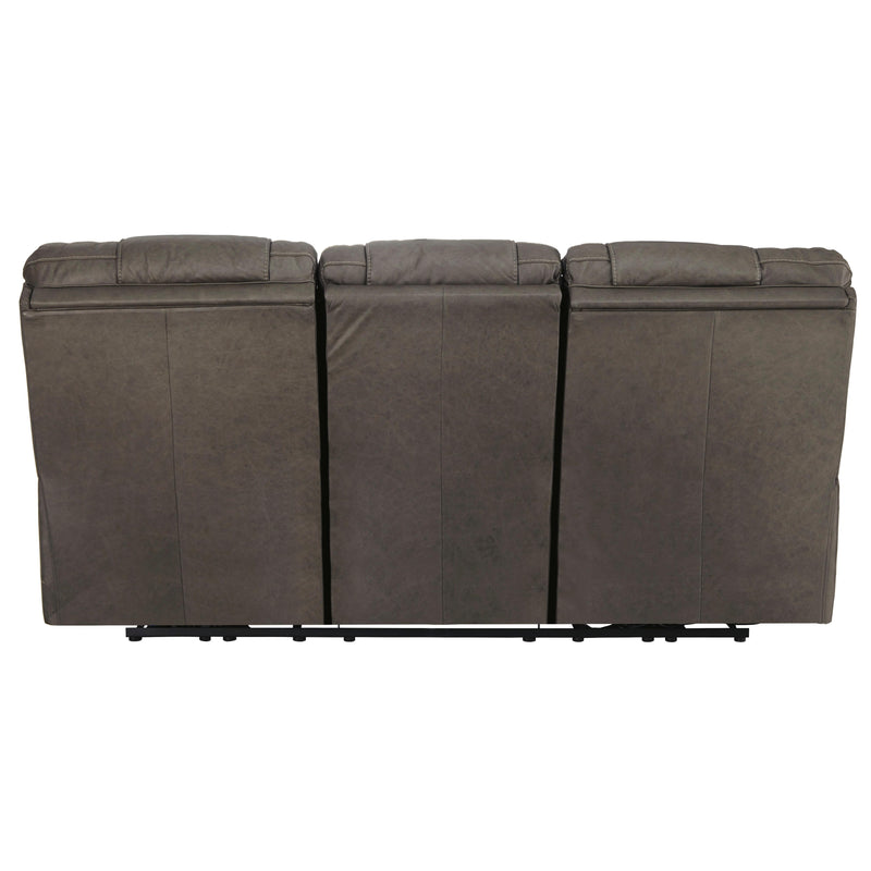  Signature Design by Ashley Wurstrow Power Reclining Leather Match Sofa U5460215 IMAGE 4