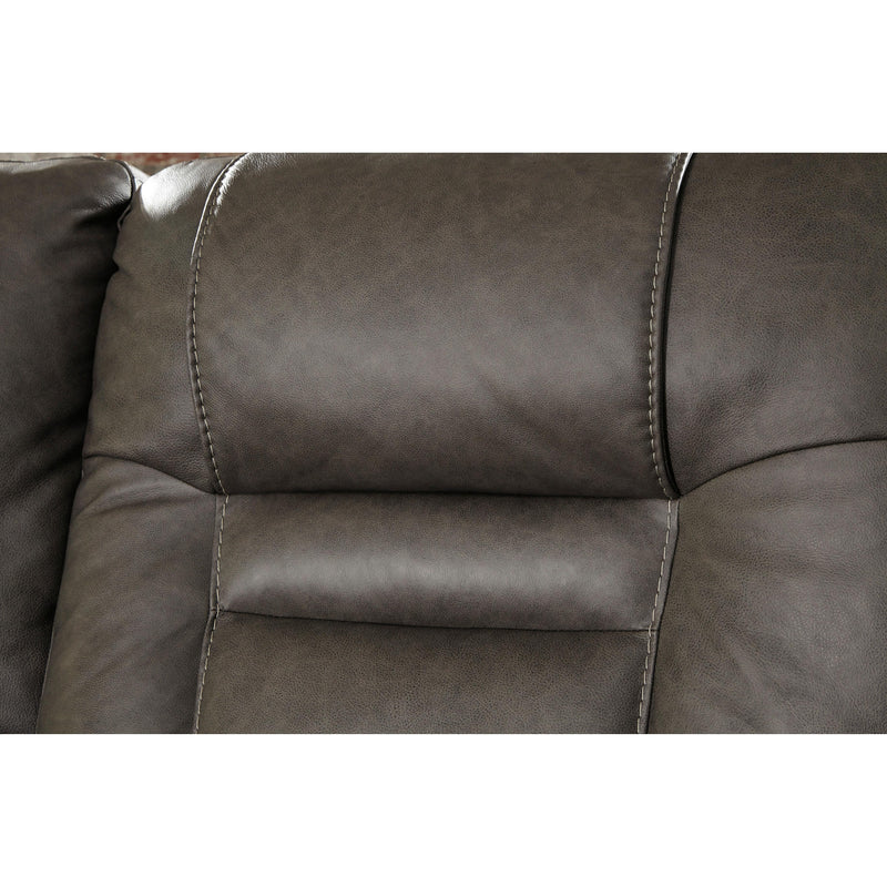  Signature Design by Ashley Wurstrow Power Reclining Leather Match Sofa U5460215 IMAGE 7