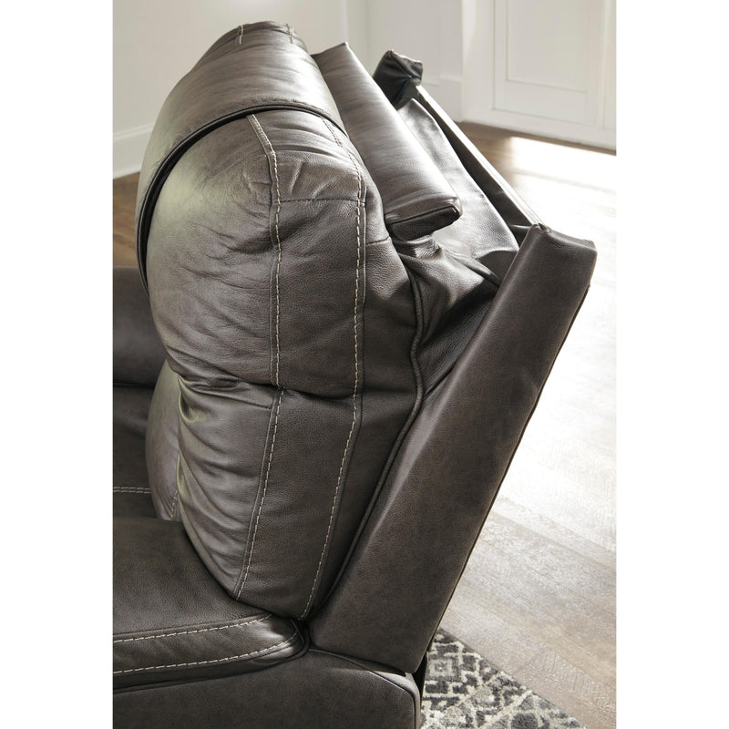  Signature Design by Ashley Wurstrow Power Reclining Leather Match Sofa U5460215 IMAGE 8