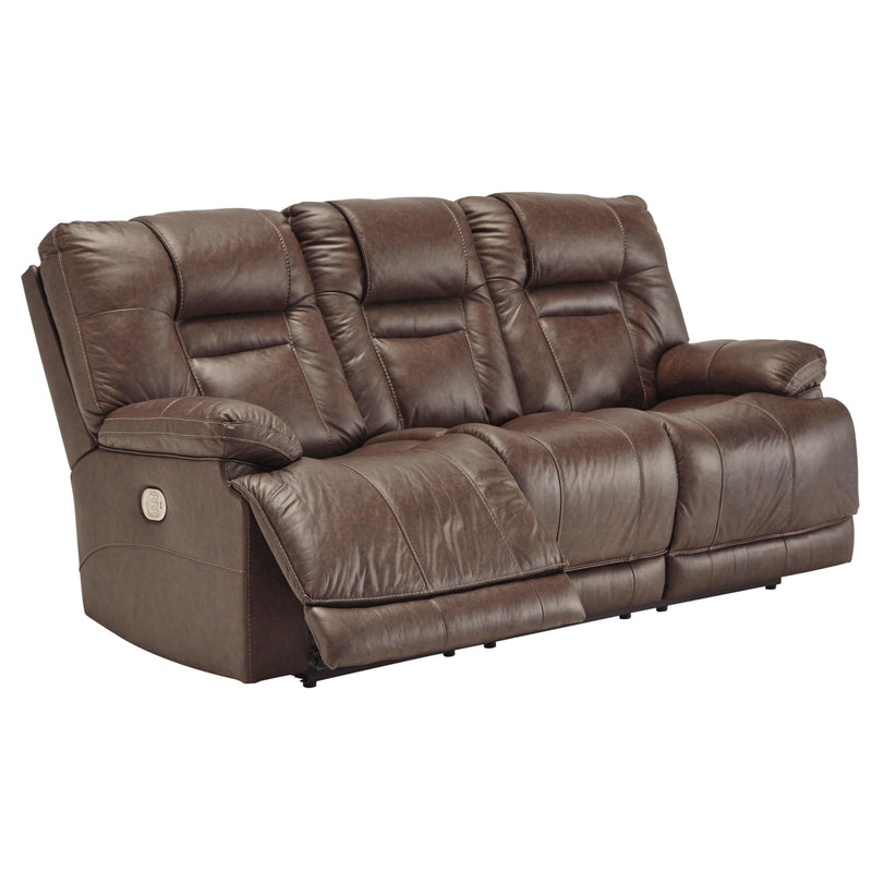  Signature Design by Ashley Wurstrow Power Reclining Leather Match Sofa U5460315 IMAGE 2