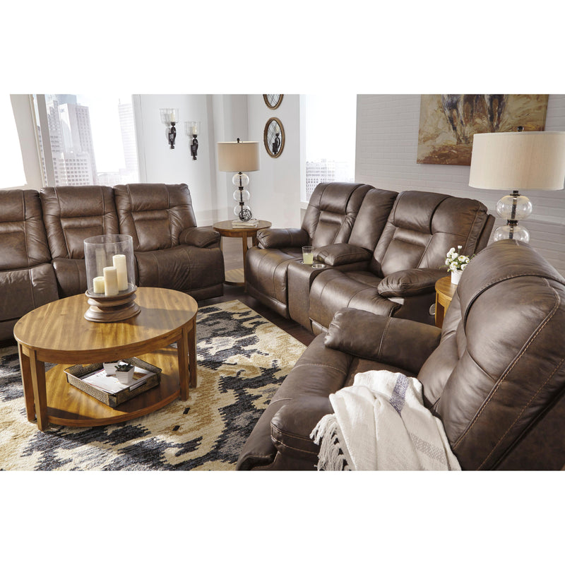  Signature Design by Ashley Wurstrow Power Reclining Leather Match Sofa U5460315 IMAGE 9