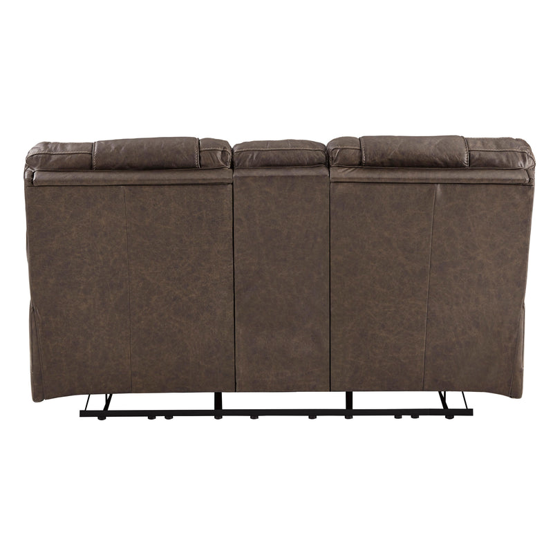  Signature Design by Ashley Wurstrow Power Reclining Leather Match Loveseat with Console U5460318 IMAGE 4