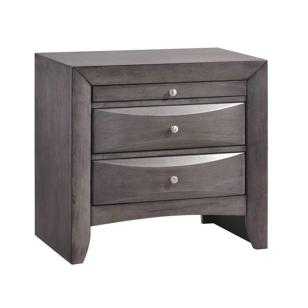  Elements International Emily 2-Drawer Nightstand EG100NS IMAGE 1