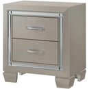  Elements International Platinum Youth 2-Drawer Kids Nightstand LT111NS IMAGE 1