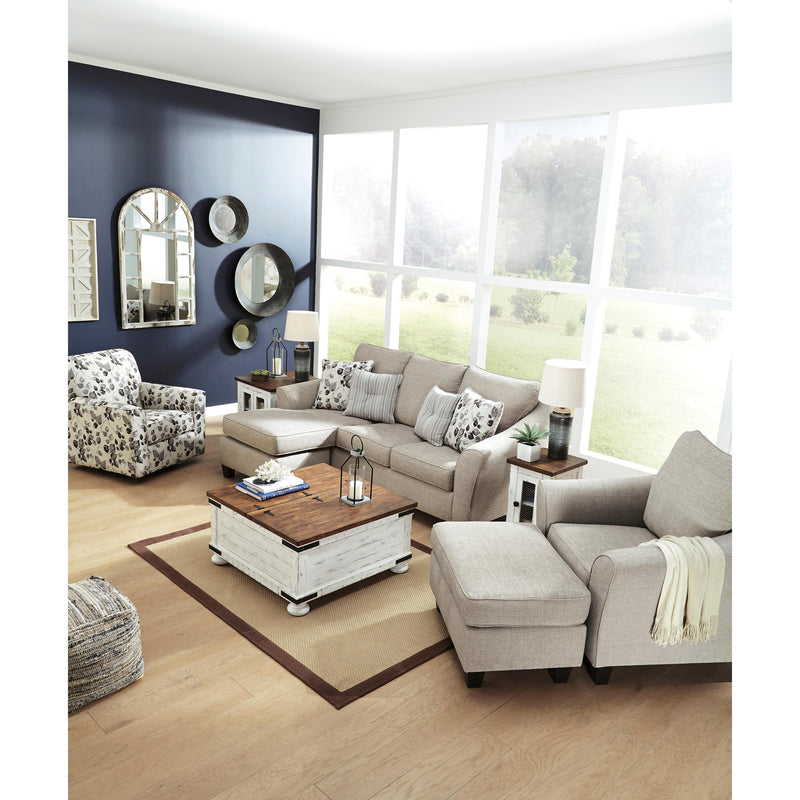  Benchcraft Abney Fabric Ottoman 4970114 IMAGE 4