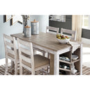  Signature Design by Ashley Skempton Counter Height Dining Table with Trestle Base D394-32 IMAGE 3