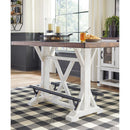  Signature Design by Ashley Valebeck Counter Height Dining Table with Trestle Base D546-13 IMAGE 3