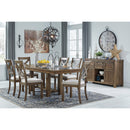  Signature Design by Ashley Moriville Dining Table with Trestle Base D631-45 IMAGE 11