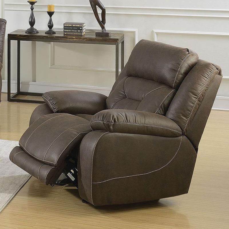 Steve Silver Furniture Aria Power Leather Look Recliner AA950CBN IMAGE 3