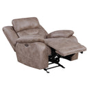 Steve Silver Furniture Aria Power Glider Fabric Recliner AA950CS IMAGE 3