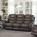Steve Silver Furniture Park Avenue Power Reclining Polyurethane Sofa KA950SBN IMAGE 1