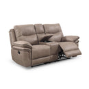 Steve Silver Furniture Isabella Reclining Leather Look Loveseat with Console IS850CLS IMAGE 1