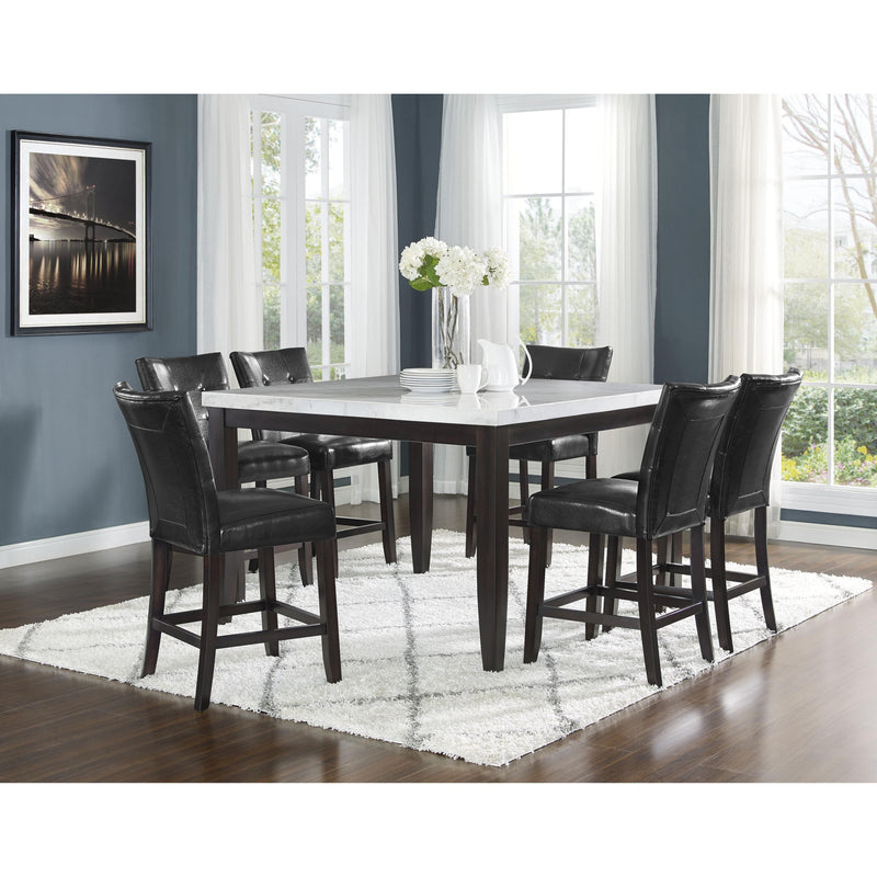 Steve Silver Furniture Square Francis Counter Height Dining Table with Marble Top FC5454MT/FC600TL IMAGE 3