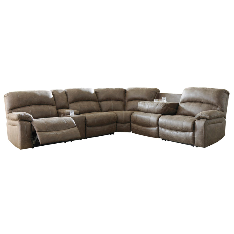 Benchcraft Segburg Power Reclining Leather Look 4 pc Sectional 3430359/3430377/3430354/3430362 IMAGE 2